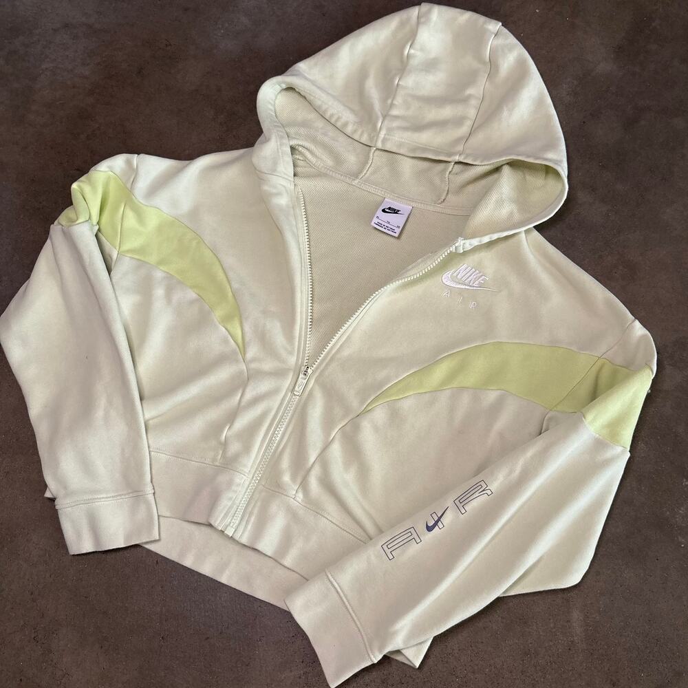 Nike Lime Performance Full Zip Hoodie Jacket Women's L/XL
